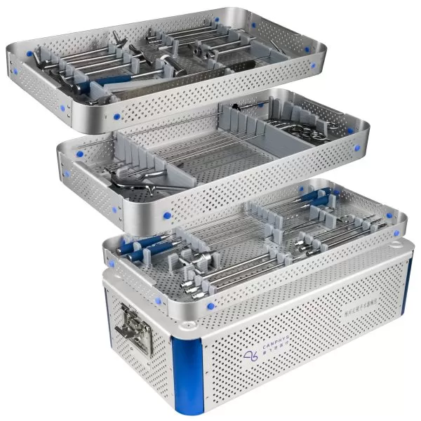 Bộ dụng cụ nội soi cột sống CANWELL kèm kẹp giữ plasma cắt đốt RF cho phẫu thuật PTED CE